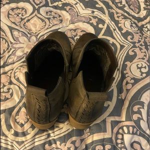 Billabong boots and adidas athletic shoes.